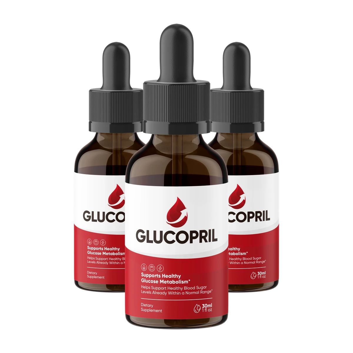 GlucoPril 3 bottle pack